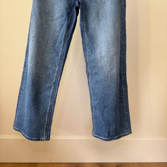 Quince Women's Straight Leg Blue Jeans - Picture 9 of 16